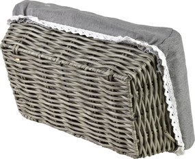 Košík WILL 28x18x9 cm sivý