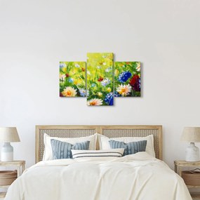 Obraz rozkvitnutej lúky, olejomaľba (90x60 cm)