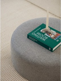 Sivý vlnený taburet Folk – noo.ma