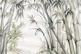 Obraz - Bambusy, kresba (90x60 cm)