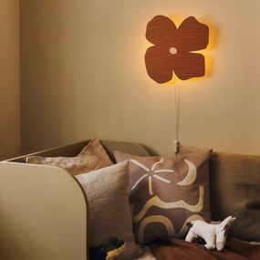Ferm Living Nástenná lampička Poesie Brown Clay