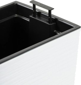 Plastový květináč Bouquet Riflo 56x19 cm bílý