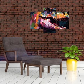 Obraz - Dinosaurus, maľba (90x60 cm)