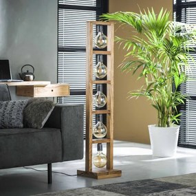 Stojaca lampa 82-55 Wooden Acacia frame - PRODUKT JE SKLADOM U NÁS - 1Ks - Komfort-nábytok