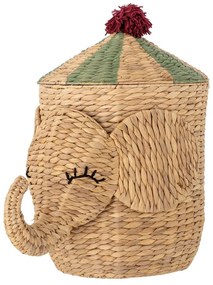 Detský kôš na hračky z vodného hyacintu v prírodnej farbe ø 35x50 cm Bobo – Bloomingville Mini