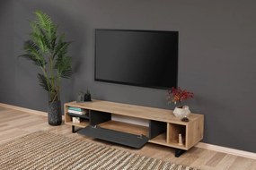 TV stolík Zafir 160 cm antracit/hnedý