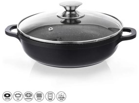 Kastról s nepriľnavým povrchom Pfluon Granit so sklenenou pokrievkou Orion Grande, ⌀ 28 cm