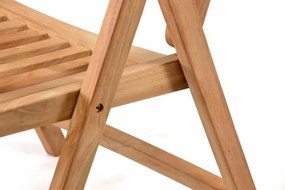 Divero 365 Skladacia stolička z tíkového dreva