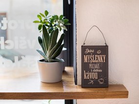 Nekupto Dekorce cedulka střední Dobré myšlenky přichází s dobrou kávou Kafetearie