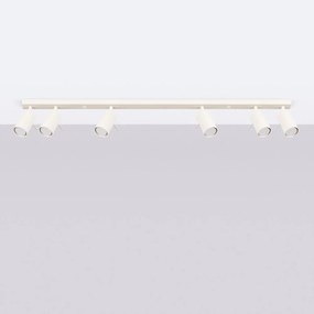 Krémovobiele bodové svietidlo 6x117 cm Etna – Sollux