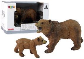 Lean Toys Sada figúrok zvieratiek – Medveď Grizly