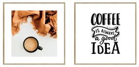 Obrazy v súprave 2 ks 20x20 cm Coffee – knor