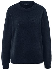 Pletený pulóver s ažúrovým vzorom