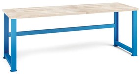 Dielenský stôl KOVONA, buková škárovka, pevné nohy, 2100 mm