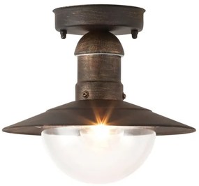 Brilagi - Vonkajšie stropné svietidlo MOLDE 1xE27/60W IP44 bronzová/patina