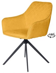 AMELI otočná stolička Žltá