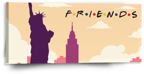 Sablio Obraz Seriál Priatelia FRIENDS Socha Slobody - 110x50 cm