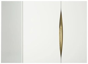 Biela šatníková skriňa Woodman Kobe