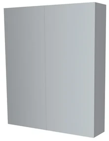 Mereo, Mereo Kúpeľňová zrkadlová skrinka 60 cm, galerka, 2 x dvierka, Multidecor, Šedá supermat, MER-CN798G62SEDA