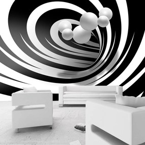 Artgeist Fototapeta - Twisted In Black & White Veľkosť: 200x140, Verzia: Premium