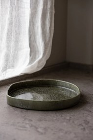 Storefactory Keramický tác Ekliden Green Ø 31 cm