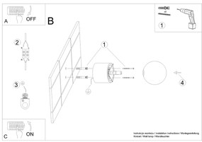 Sollux Lighting Nástenné svietidlo BOOMO