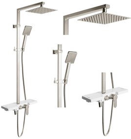 Rea Lucas - sprchový set s výtokom, chróm, REA-P0221