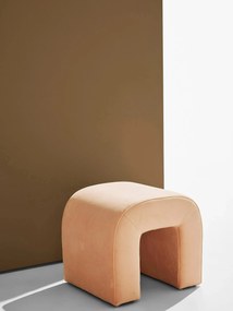 Ručne vyrobená zamatová taburetka Odette