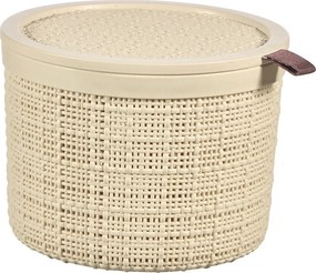Curver JUTE 245374 Úložný kôš 2 L, béžový