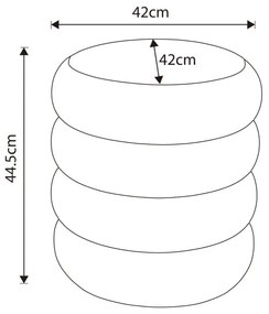 Taburetka SNUGGO krémová
