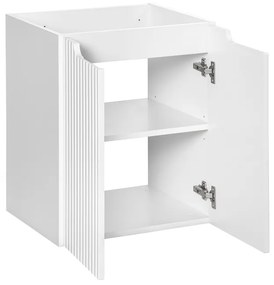 Závěsná skříňka pod umyvadlo Nova White II s deskou 50 cm bílá/dub evoke