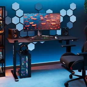 Výškovo nastaviteľný stôl Diablo X-Tensio 1400 čierny