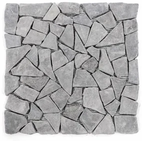 Divero Garth 792 mramorová mozaika sivá, 1 m2 - 30x30x1 cm