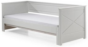 Biela detská posteľ s výsuvným lôžkom 180x200/90x200 cm PINO – Vipack