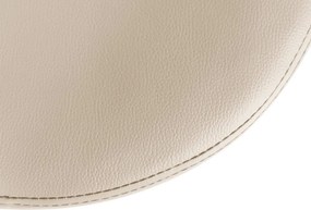 Barová stolička Ponte - koženka, chróm rám - Krémová