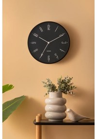 Karlsson 5988BK dizajnové nástenné hodiny čierne,priemer 30 cm