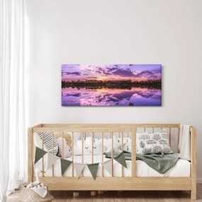 Obraz fialového neba (120x50 cm)