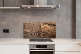 Sklenený obklad do kuchyne Drevená doska štruktúra 100x50 cm