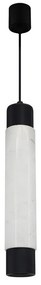 Luster na lanku MARBLE WHITE/BLACK 1xGU10/8W/230V