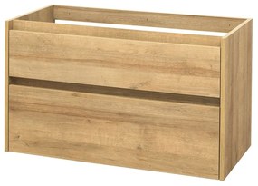 Mereo Mereo, Opto, kúpeľňová skrinka 101 cm, biela, dub, biela/dub, čierna, MER-CN922S