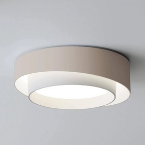 Vibia Centric silné stropné LED svietidlo krémové