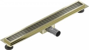Mexen Flat M33 nerezový sprchový žľab 70 cm, zlatá, 1533070-15