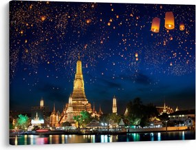 Obraz - Lampióny šťastia, Bangkok (70x50 cm)