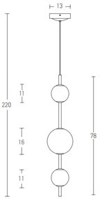 Zambelis 20132 - LED Luster na lanku LED/12W/230V