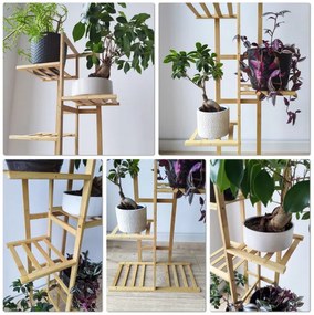 Stojan na kvety HERVEL bambusový