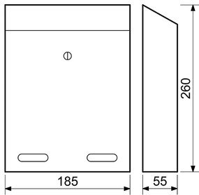 Poštová schránka RICHTER BK.516.AM (antracit matná), RICHTER antracit matná