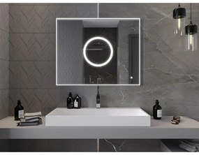 Mexen Koga, LED kúpeľňové zrkadlo s podsvietením 100 x 80 cm, 6000K, ochrana proti zahmlievaniu, 9821-100-080-611-00