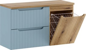 Comad Kúpeľňová skrinka pod doskové umývadlo s košom na bielizeň Nova Denim/Coast Evoke 100 denim/dub coast evoke