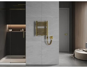 Mexen Ares, elektrické vykurovacie teleso 500 x 400 mm, 300 W, zlatá lesklá, W102-0500-400-2300-50