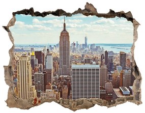 Fototapeta díra na zeď 3D New york letu vták nd-k-133162590